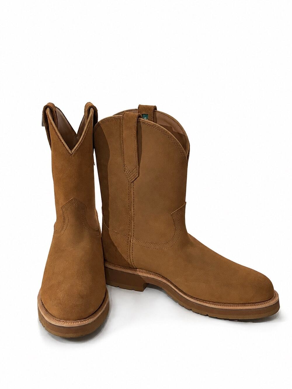 Tecovas The Rugged Roper Cowboy Boots Men's Size 11 D Cashew Roughout Leather